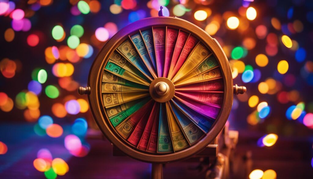 Play and win cash with spin the wheel