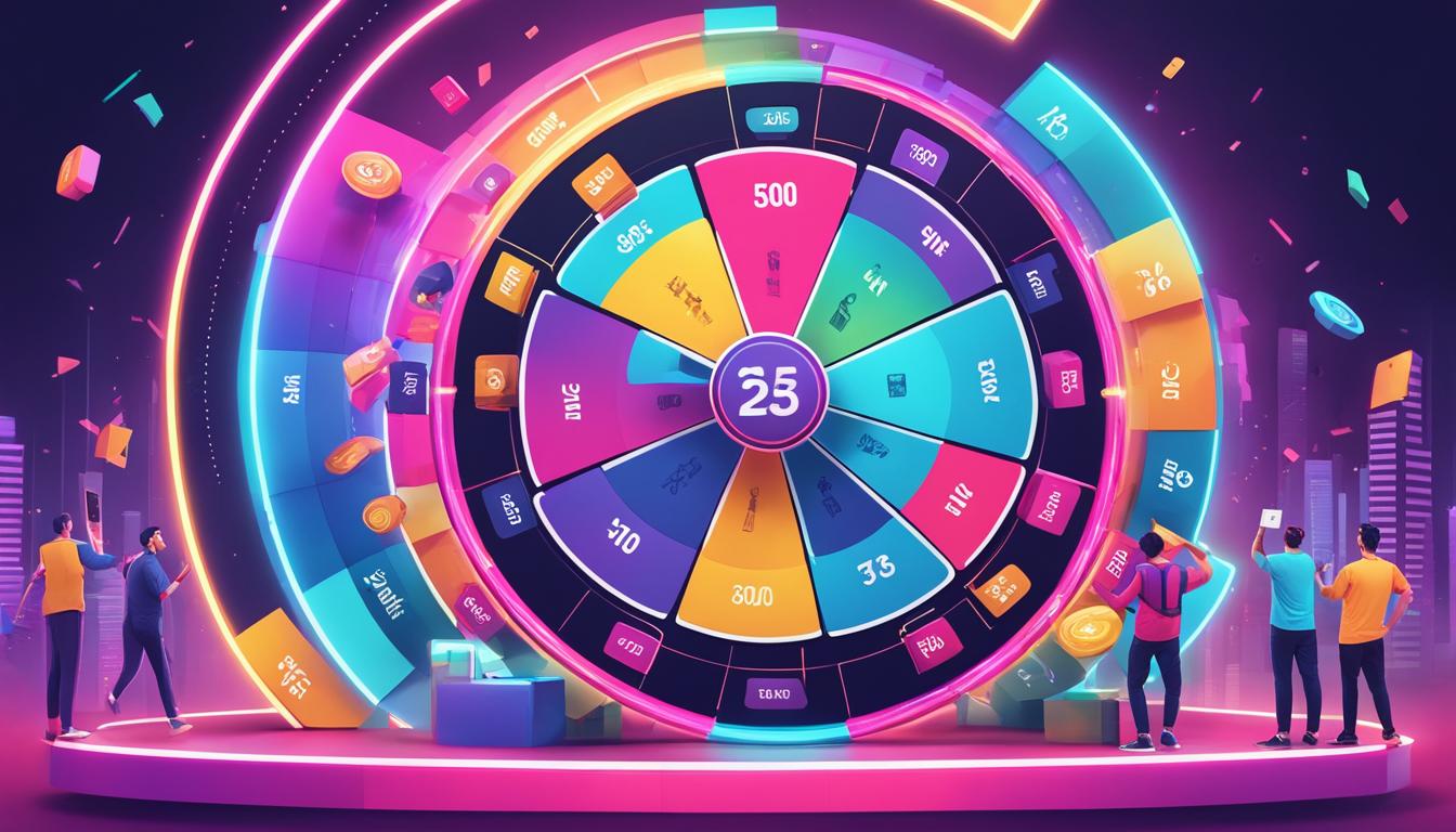 Virtual prize wheel