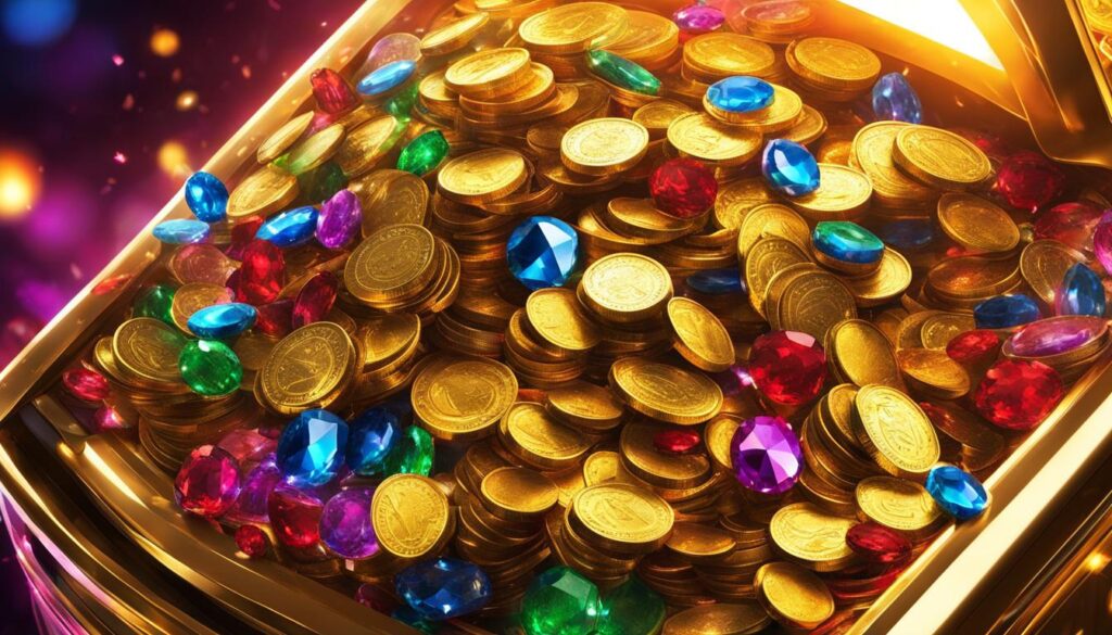 jackpot and coins